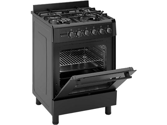 Wiggo WO-E639R(BB) Zwart – Serie 39 gasfornuis 60 cm