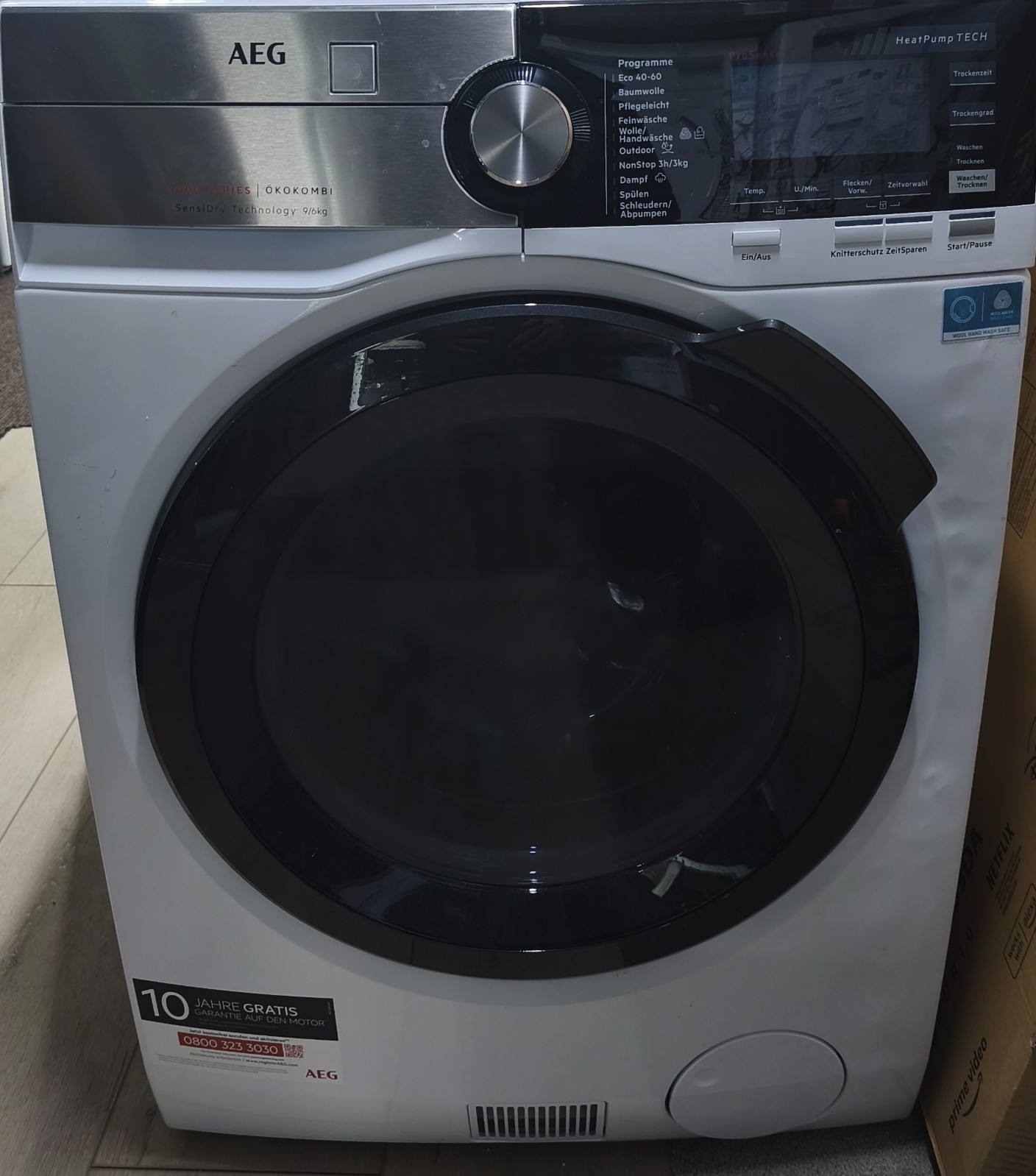 AEG L9WEF80690 | Wasdroogcombinatie | 9 kg | Duits Display | 9000 serie